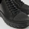 Herren CamperLab Lassige Schuhe | Schwarzer Herrenschuh Aus Leder