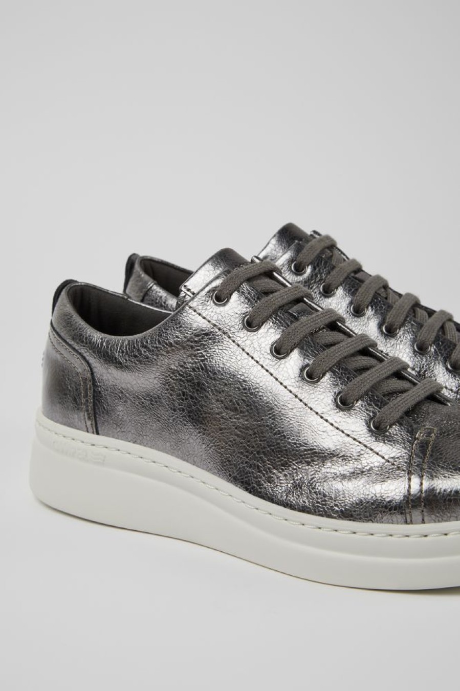 Damen CamperLab Sneaker | Damensneaker Aus Leder In Graumetallic