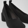 Damen CamperLab Sneaker | Schwarze Damenballerinas Aus Textil