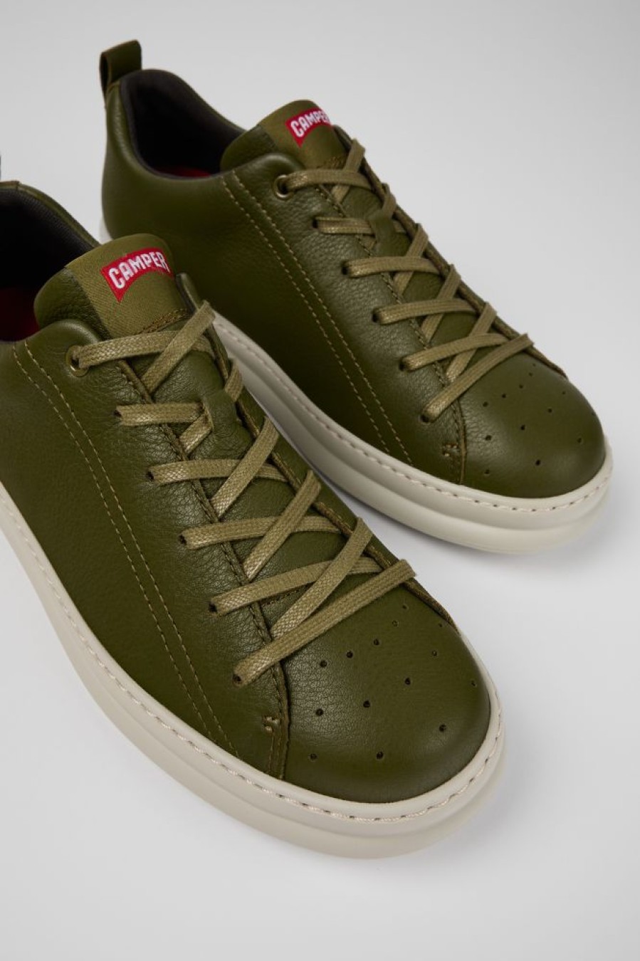 Herren CamperLab Sneaker | Gruner Herrensneaker Aus Leder