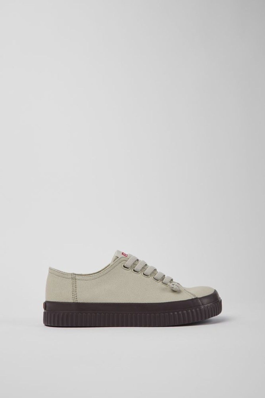 Damen CamperLab Sneaker | Grauer Damensneaker Aus Recyclingbaumwolle