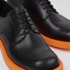 Herren CamperLab Elegante Schuhe | Schwarzer Herrenschuh Aus Leder