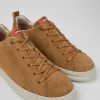 Herren CamperLab Sneaker | Brauner Herrensneaker Aus Nubukleder