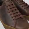 Herren CamperLab Lassige Schuhe | Brauner Herrenschuh Aus Leder