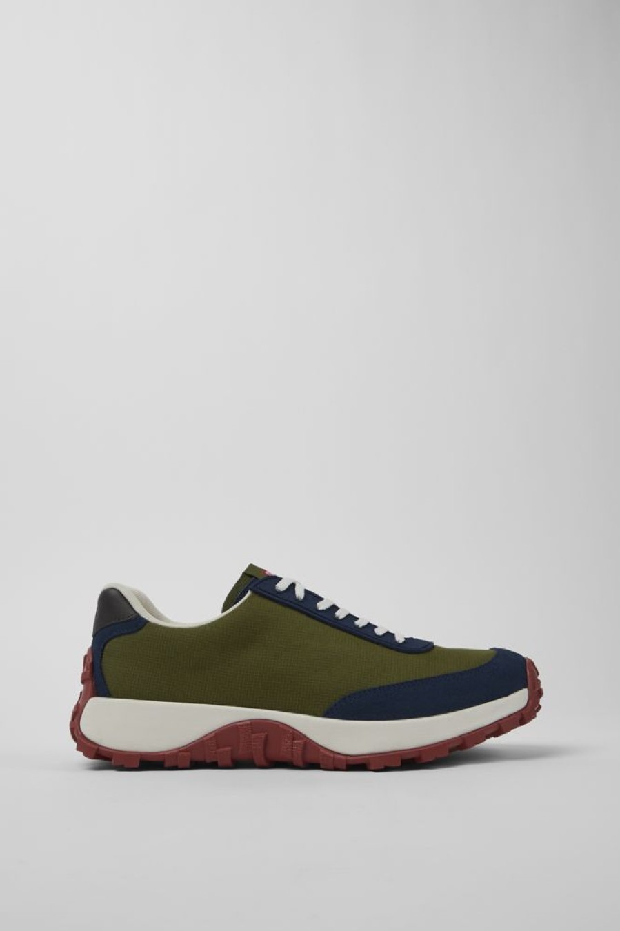 Herren CamperLab Sneaker | Gruner Herrensneaker Aus Textil/Nubukleder