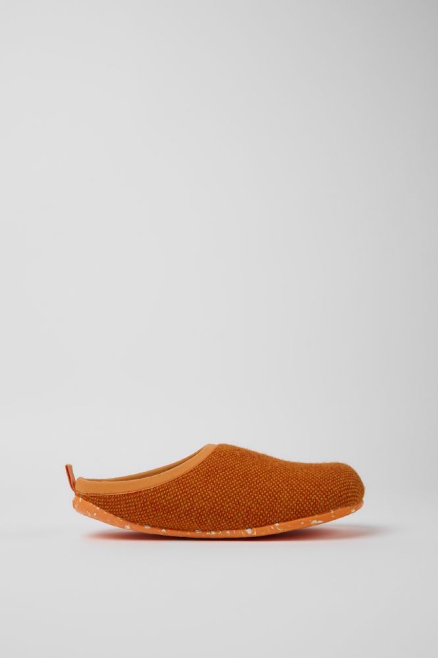 Damen CamperLab Slipper | Oranger Damenhausschuh Aus Wolle Und Viskose