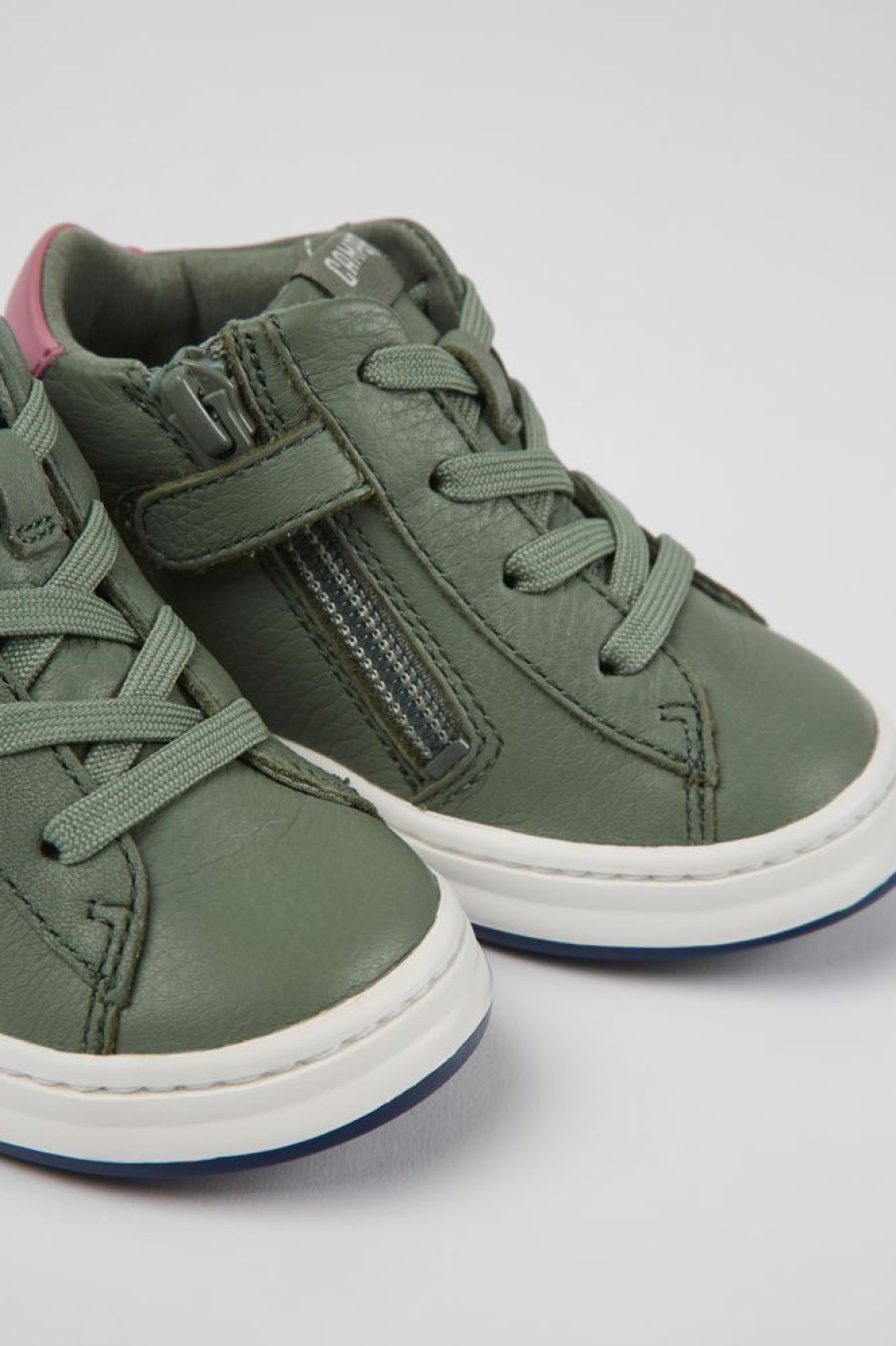 Kinder CamperLab Sneaker | Gruner Kindersneaker Aus Leder