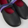 Damen CamperLab Sneaker | Schwarze Lederballerinas Fur Damen