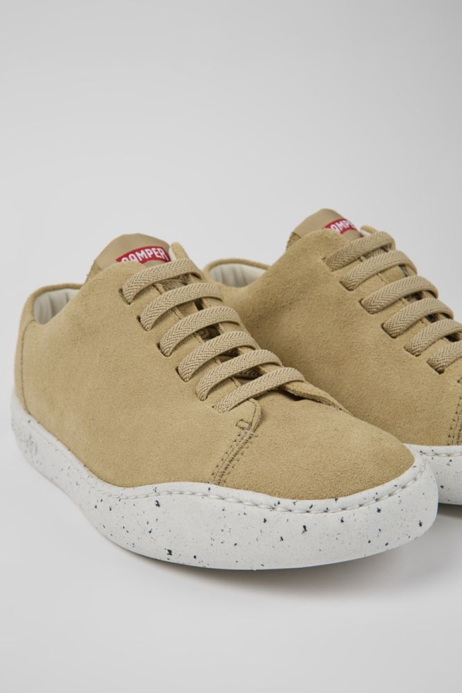 Damen CamperLab Sneaker | Beiger Damensneaker Aus Nubukleder