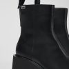 Damen CamperLab Stiefeletten | Schwarzer Damenstiefel Aus Leder