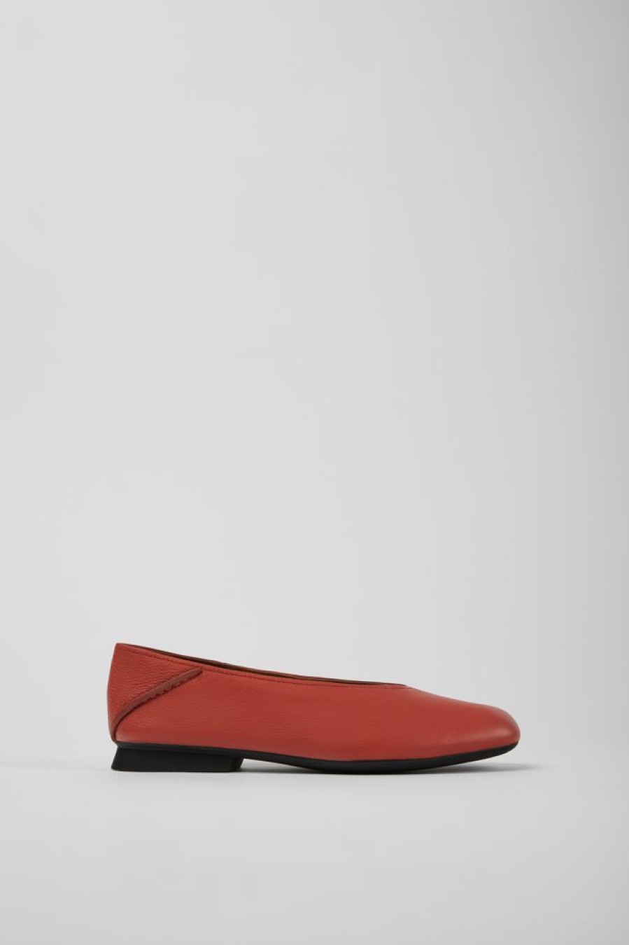 Damen CamperLab Sneaker | Rote Damenballerinas Aus Leder