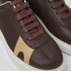 Damen CamperLab Sneaker | Brauner Damensneaker Aus Leder Und Nubukleder