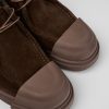 Damen CamperLab Stiefeletten | Brauner Damenschuh Aus Nubukleder