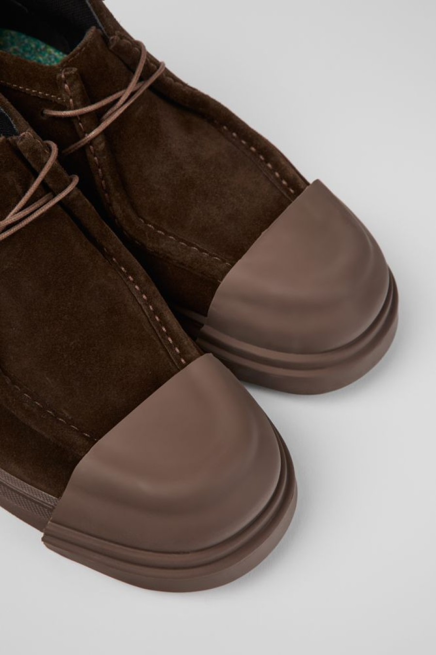 Damen CamperLab Stiefeletten | Brauner Damenschuh Aus Nubukleder