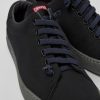 Herren CamperLab Lederfreie Schuhe | Schwarzer Herrensneaker Aus Textil