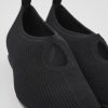 Damen CamperLab Sneaker | Schwarze Damenstrickballerinas Aus Einem Stuck