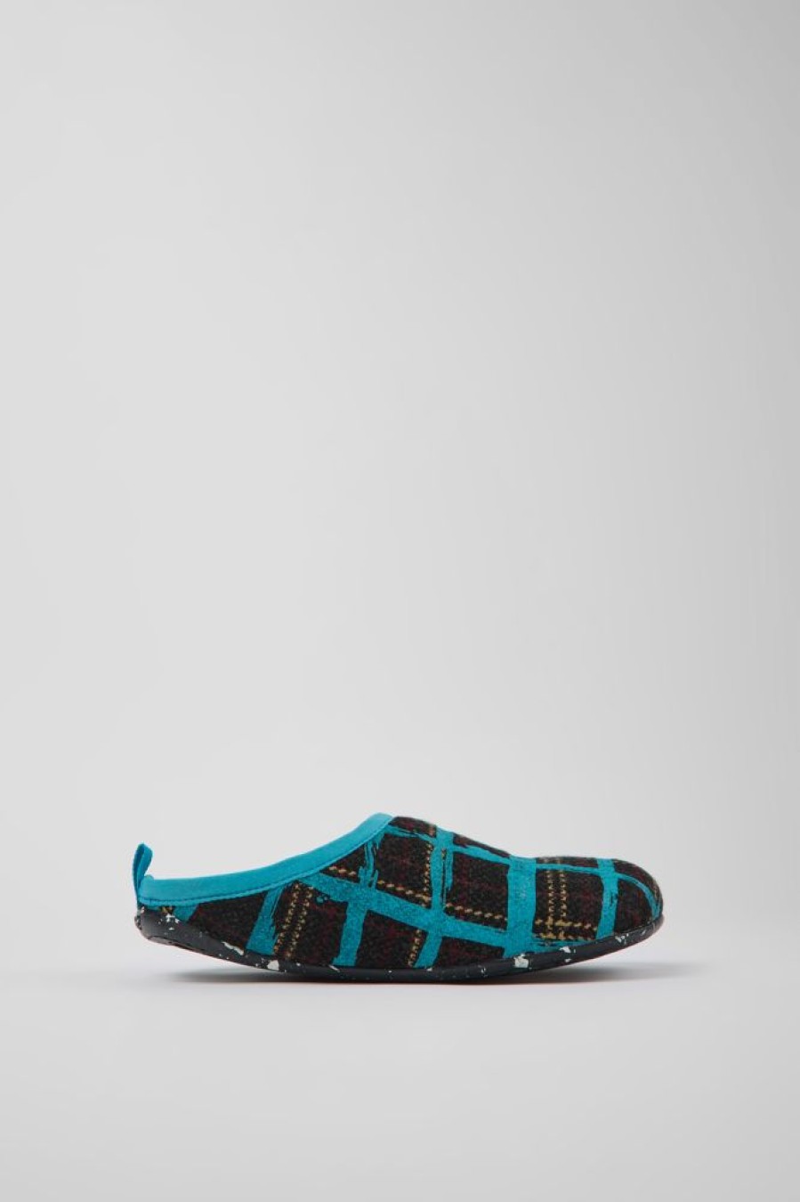 Damen CamperLab Sneaker | Blau-Bunter Damenhausschuh Aus Recycelter Wolle