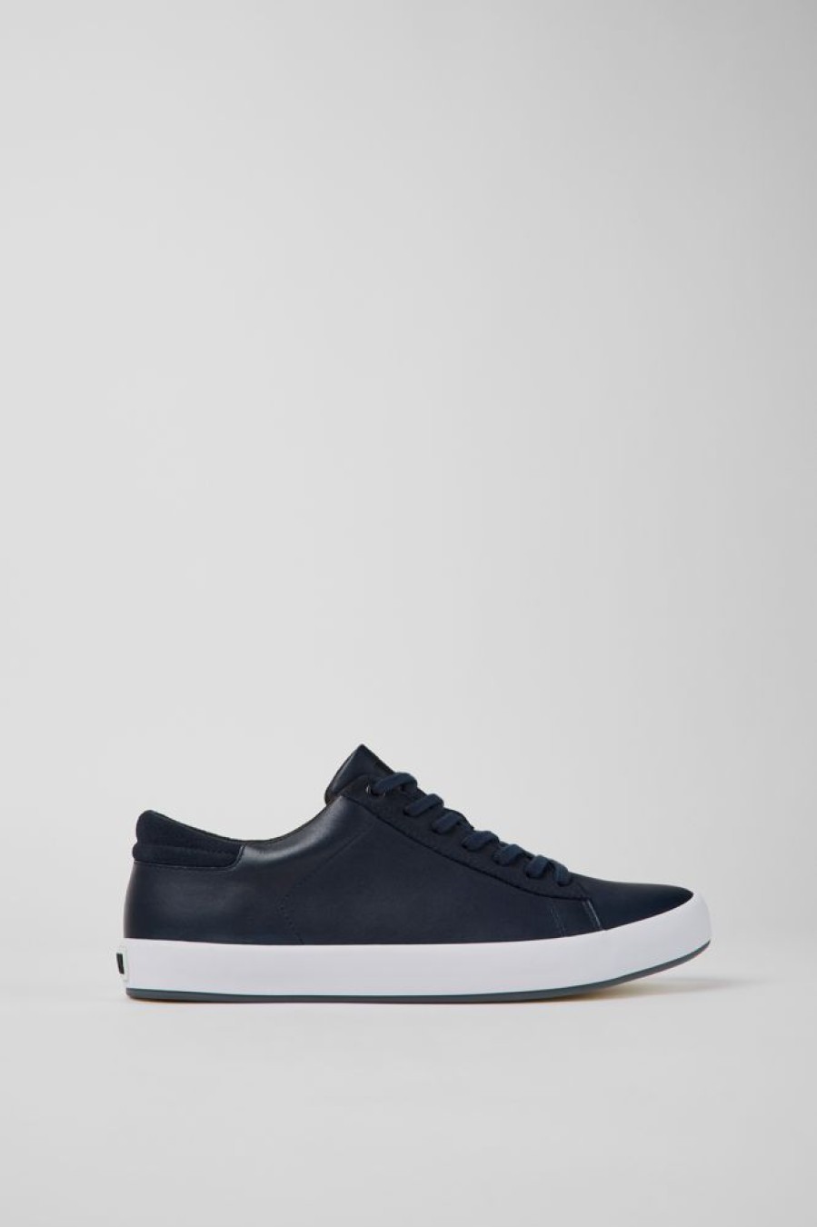 Herren CamperLab Sneaker | Blauer Herrensneaker Aus Leder Und Nubukleder