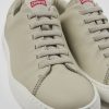 Herren CamperLab Lassige Schuhe | Grauer Herrensneaker Aus Leder