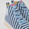 Kinder CamperLab Stiefel | Blau-Weiser Kindersneaker Aus Textil