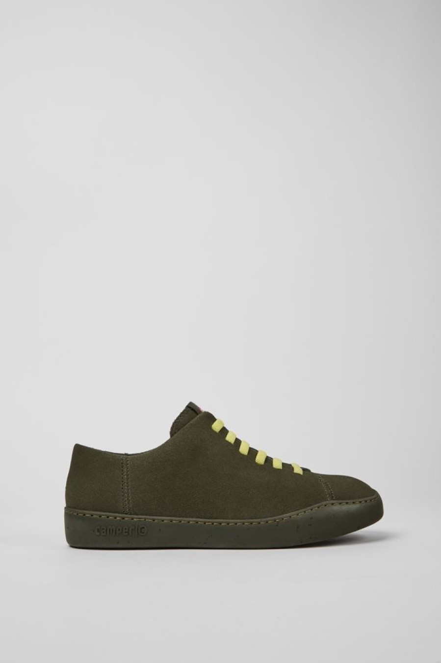 Herren CamperLab Sneaker | Gruner Herrensneaker Aus Nubukleder