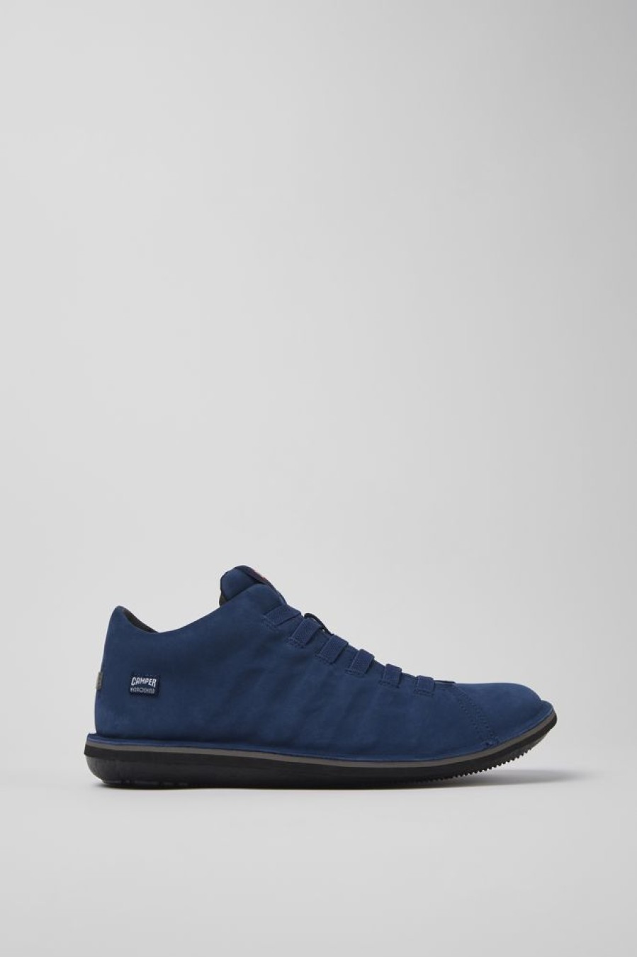 Herren CamperLab Lassige Schuhe | Blauer Sneaker Aus Nubukleder