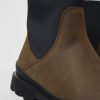 Damen CamperLab Stiefeletten | Braune Damenstiefelette Aus Nubukleder