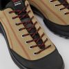 Herren CamperLab Sneaker | Beiger Herrensneaker Aus Textil Und Nubukleder