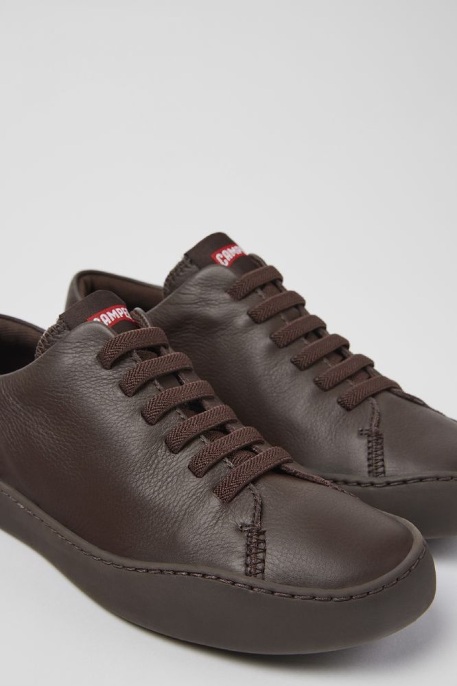 Damen CamperLab Sneaker | Weinroter Damensneaker Aus Leder