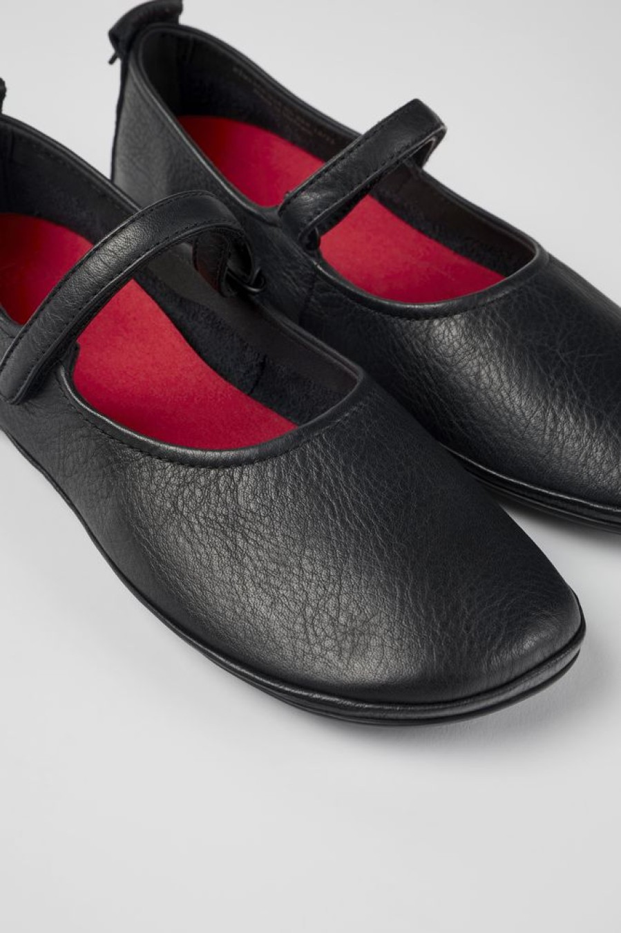 Damen CamperLab Sneaker | Schwarze Damenballerinas Aus Leder