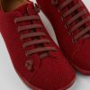 Damen CamperLab Sneaker | Weinroter Damenschuh Aus Wolle Und Viskose