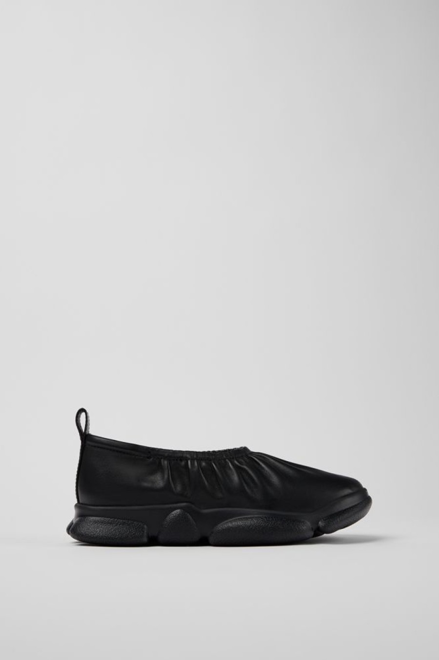 Damen CamperLab Sneaker | Schwarze Damenballerinas Aus Leder