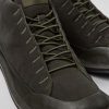 Herren CamperLab Lassige Schuhe | Grune Herrenstiefelette Aus Textil Und Nubuk