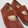 Kinder CamperLab Ballerinas | Roter Kinderballerina Aus Leder