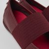 Damen CamperLab Sneaker | Weinrote Damenballerinas Aus Leder