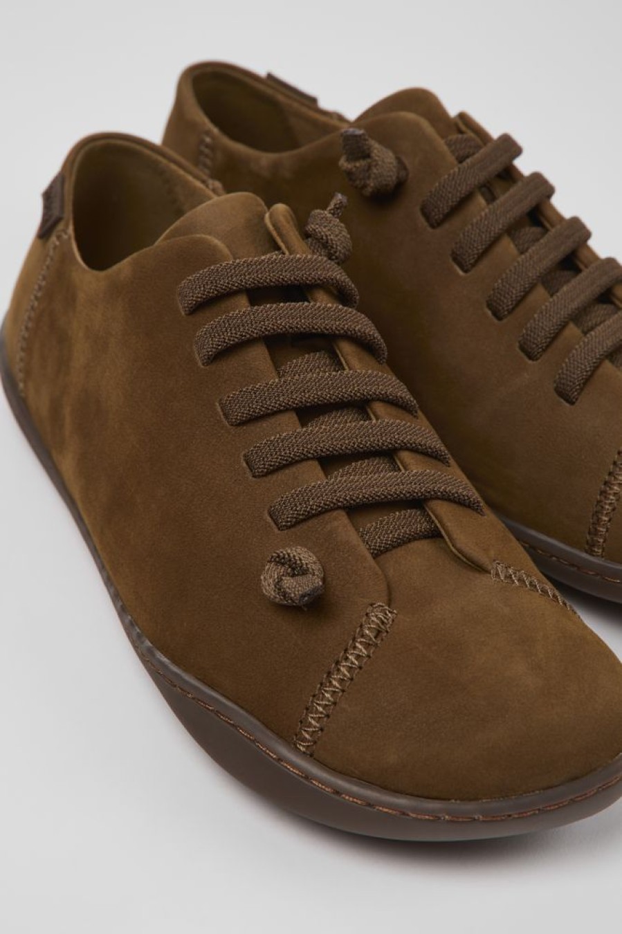 Damen CamperLab Sneaker | Brauner Damenschuh Aus Nubukleder