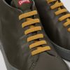 Herren CamperLab Lassige Schuhe | Gruner Herrensneaker Aus Leder