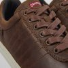 Herren CamperLab Lassige Schuhe | Brauner Herrensneaker Aus Leder