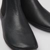 Damen CamperLab Stiefeletten | Schwarze Stiefelette Aus Leder