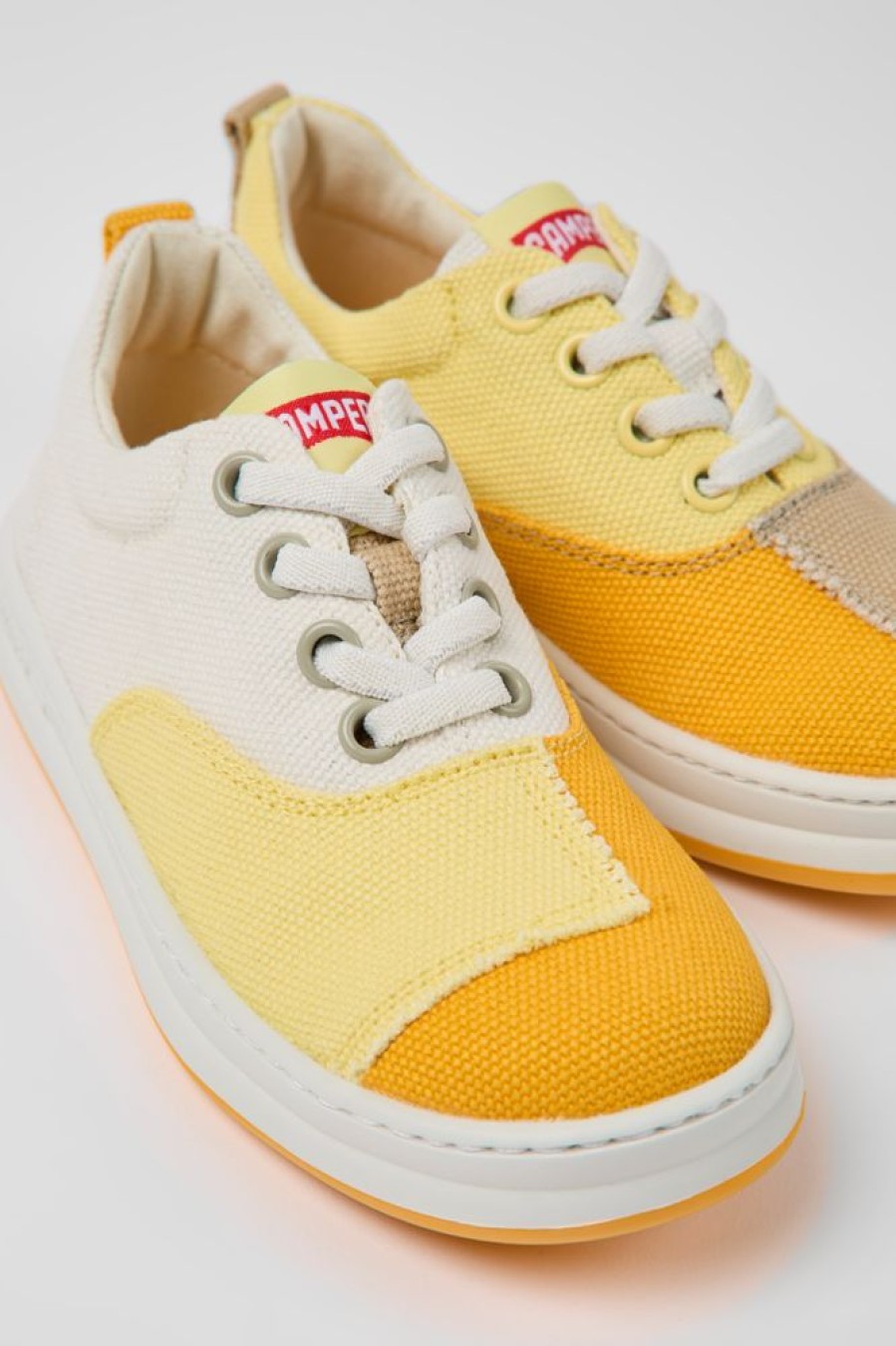 Kinder CamperLab Schnurschuhe | Mehrfarbiger Kindersneaker Aus Textil